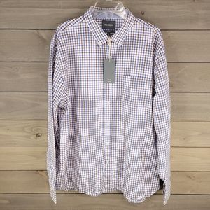 *NWT* Bonobos Mens Oxford Shirt 2XL (XL actual) Red/Blue